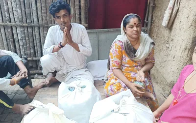 We Distributed Ration To Flood-hit Pak Hindu Refugee Families in Delhi