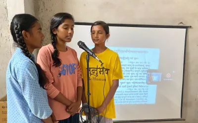 Watch: Pak Hindu Refugee Kids At Our Education Centre Recite Ishwar Stuti Prarthana Upasana Mantra