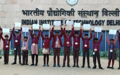 Primary Govt School Children Trained by Our Foundation Defeat 35 BTech Teams at IIT Delhi Robotics Competition